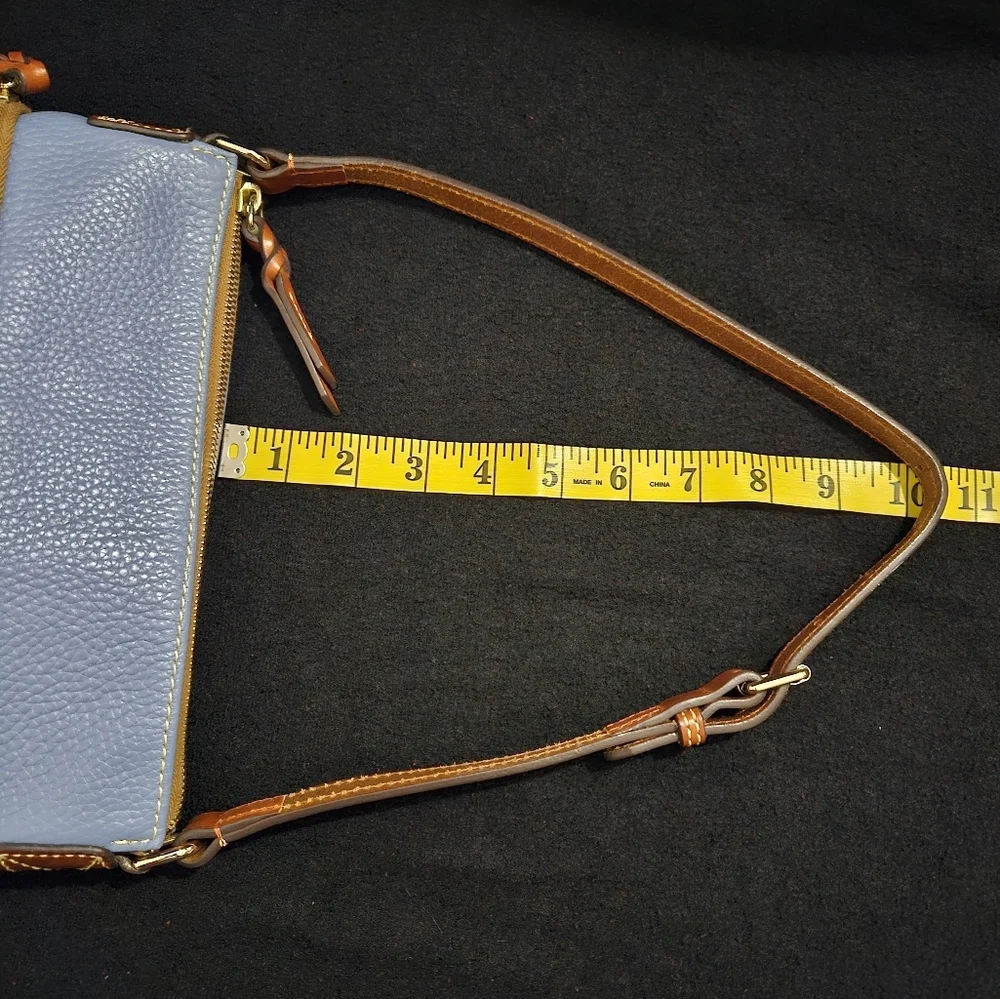 Dooney & Bourke Blue Pebble Leather Crossbody/Shoulder Bag